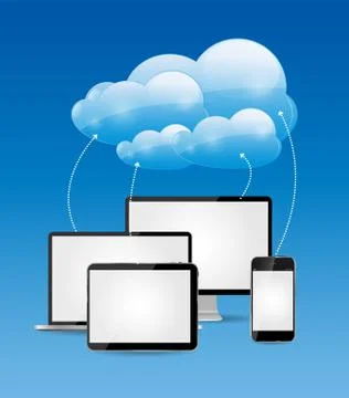 Cloud Computing Business Concept Vector Illustration イラスト素材