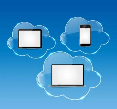 Cloud Computing Business Concept Vector Illustration Stock Illustration