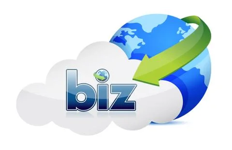 Cloud computing business Stockillustratie