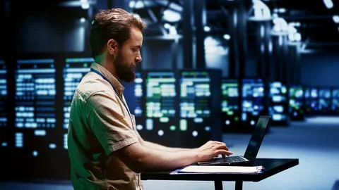 Cloud computing business maintenance Foto stock