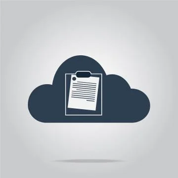 Cloud computing business service icon Stock-Illustration