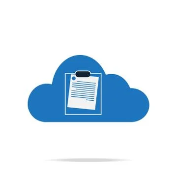 Cloud computing business service icon Stock Illustration