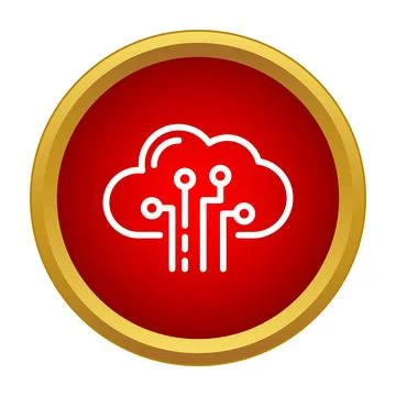 Cloud computing circuit network delivering digital data storage イラスト素材