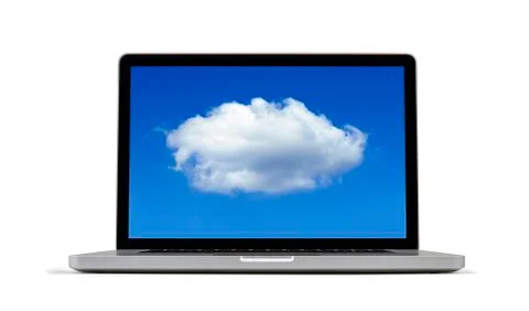 Cloud computing -  clipping path Foto stock