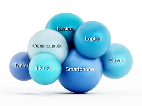 Cloud computing Cloud computing concept isolated on white background. Copy... 스톡 사진