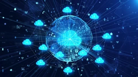 Cloud computing cloud services IOT big data center Видео 149227459