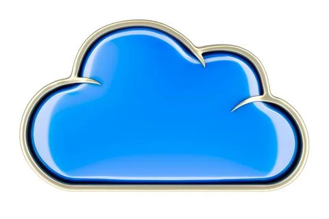 Cloud Computing, cloud storage. 3D rendering 스톡 일러스트