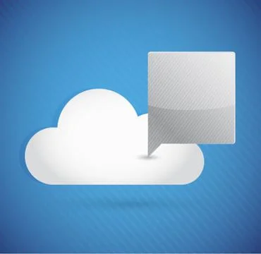 Cloud computing communication concept 스톡 일러스트