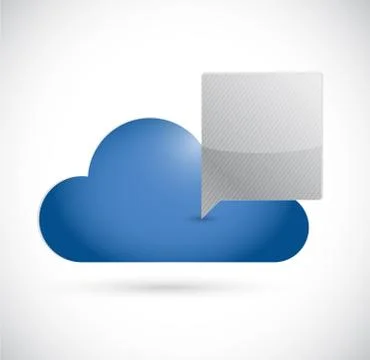 Cloud computing communication concept illustration 库存插图