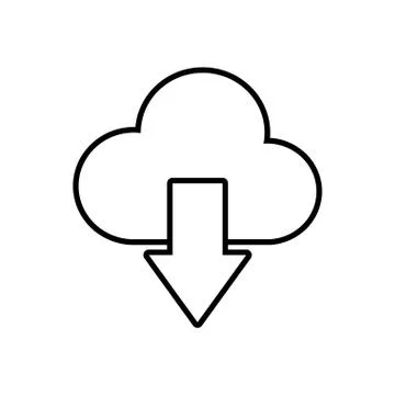 Cloud computing communication icon 库存插图