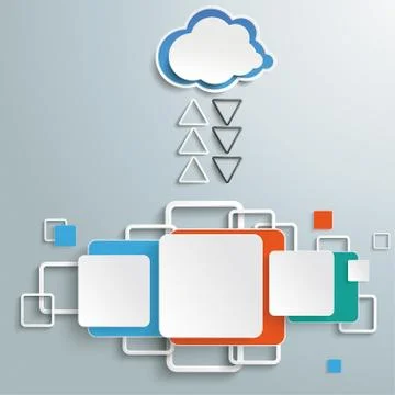 Cloud computing communication 스톡 일러스트