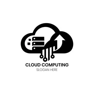 Cloud Computing Complex Logo Design with Integrated Data Modules イラスト素材