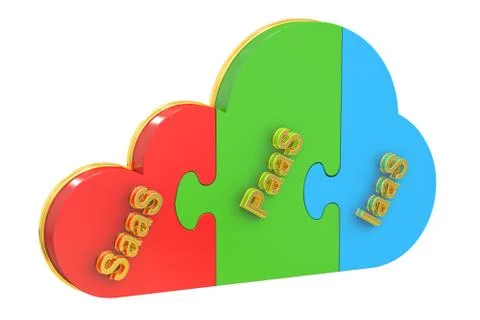 Cloud computing concept, 3D rendering Stock Illustration