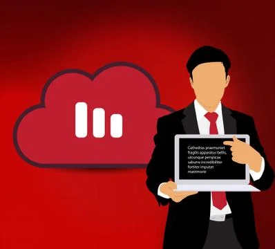 Cloud Computing concept background Stock Illustration