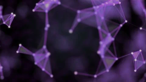 Cloud computing concept. Big data storage center of blur futuristic connection Stock Illustration