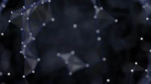 Cloud computing concept. Big data storage center of blur futuristic connection Stock Illustration