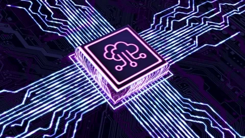 Cloud computing concept. Business, technology, internet and networking concep Video stock 139581554