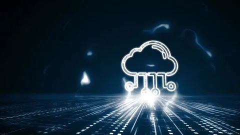 Cloud computing concept. Business, technology, internet and networking concep Stock Footage 143702940