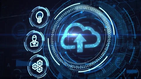 Cloud computing concept. Business, technology, internet and networking concep Stock Footage 144170413