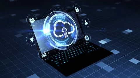 Cloud computing concept. Business, technology, internet and networking concep Stock Footage 152578900