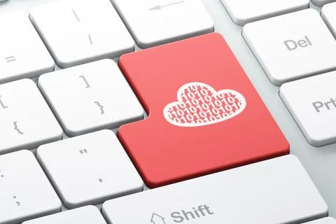 Cloud computing concept: Cloud With Code on computer keyboard background Stock Illustration