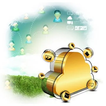 Cloud computing concept cloud computing concept Copyright: xZoonar.com/bri... Foto stock