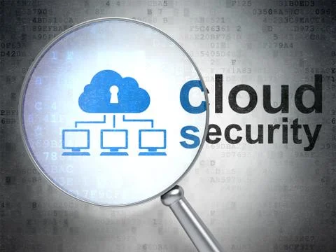 Cloud computing concept: Cloud Network and Cloud Security 스톡 일러스트