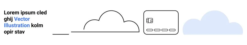 Cloud Computing Concept with Data Storage and Telecommunications Elements Stock Illustration
