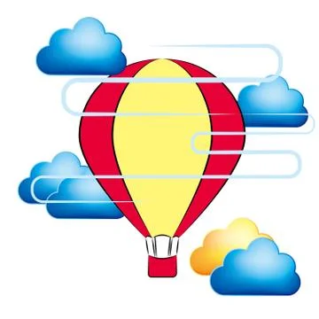 Cloud computing concept design. The background is white. Illustrazione stock