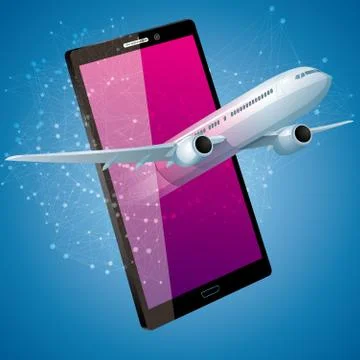 Cloud computing concept design. The background is blue. Illustrazione stock