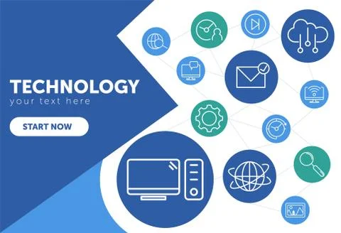 Cloud computing concept design. Devices connected to the cloud . Illustrazione stock