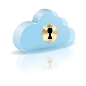 Cloud computing concept design. Isolated on white background. イラスト素材