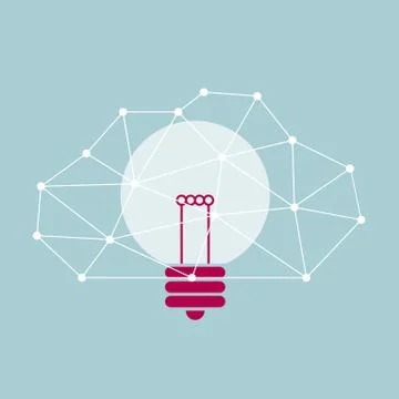 Cloud computing concept design. Isolated on blue background. 스톡 일러스트