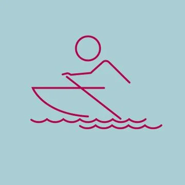 Cloud computing concept design. Isolated on blue background. Stock Illustration