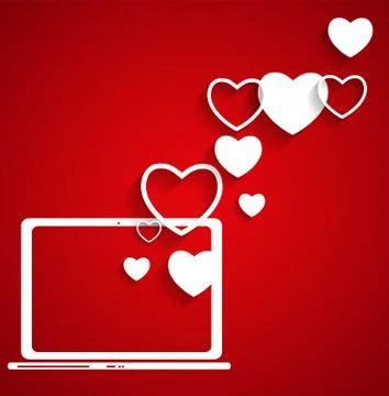 Cloud Computing Concept on Different Electronic Devices. Vector Stock Illustration