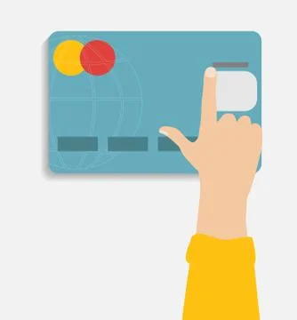 Cloud Computing Concept on Different Electronic Devices. Vector Stock Illustration