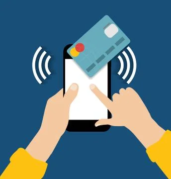 Cloud Computing Concept on Different Electronic Devices. Vector Stock Illustration