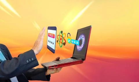  Cloud computing concept. Digital cloud solutions Cloud computing concept.... 스톡 사진