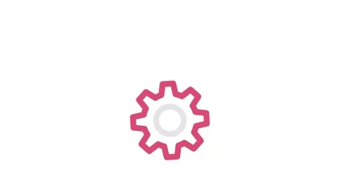 Cloud computing concept featuring gears and a cloud, symbolizing technology.. Stock Footage 335011955