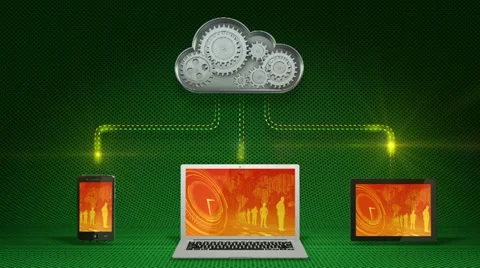 Cloud computing concept Stock Footage 11775948