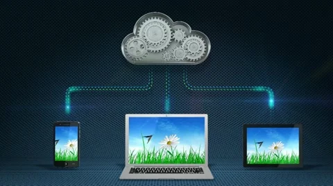 Cloud computing concept Video stock 11776953