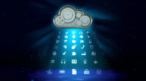 Cloud computing concept Vidéo 11899057