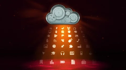 Cloud computing concept Stock Footage 11905054