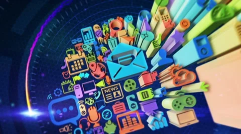 Cloud computing concept Stock Footage 12042835