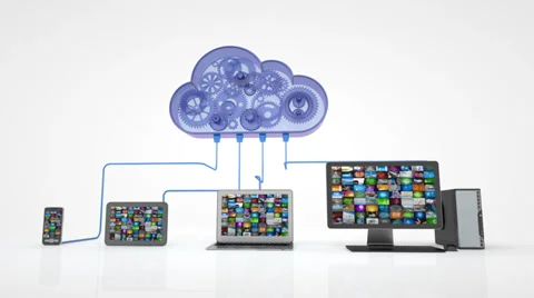 Cloud computing concept Stock Footage 34460985