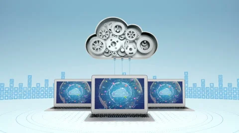 Cloud computing concept Stock Footage 34823439