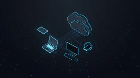 Cloud Computing Concept Stock Footage 62343157