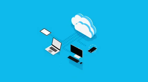Cloud Computing Concept Stock Footage 62343423