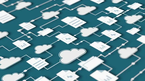 Cloud computing concept Video stock 177485306