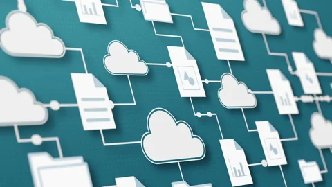 Cloud computing concept Stock Footage 178873231